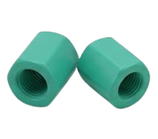 Ceramic fluoro polymer coated parts